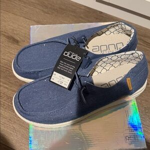 Hey Dude Denim Blue Women's Moccasins